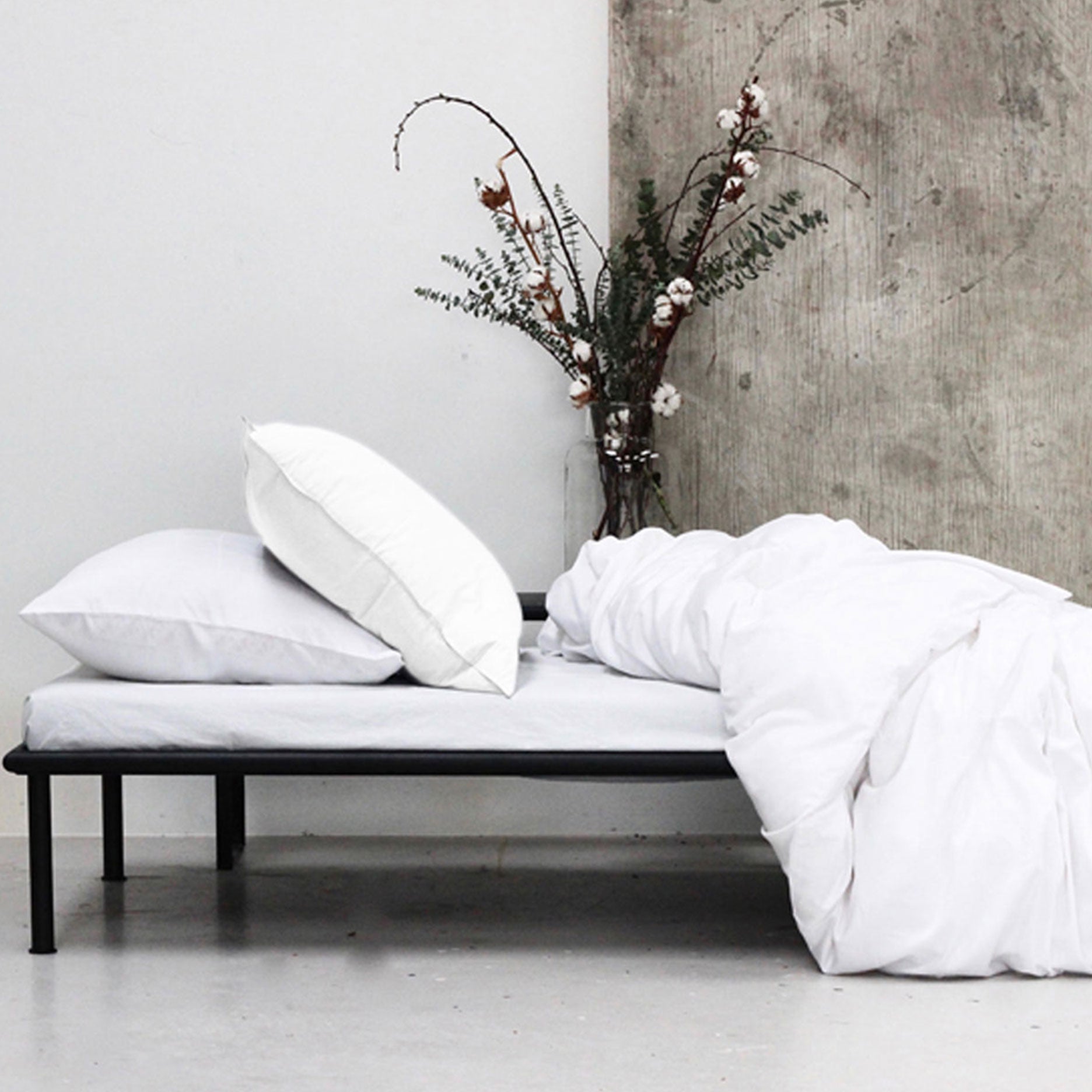 Percale sengetøj 140x220 cm hvid